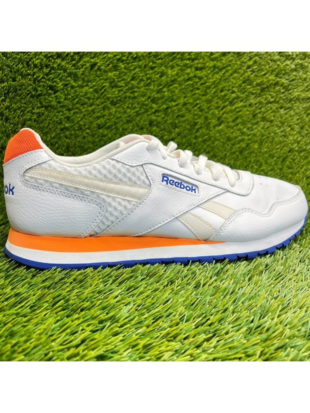 Reebok Classic Harman Run Mens Size 11.5 White Athletic Leather Shoes Sneakers